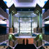 Informal working and meeting balconies overlook the atrium in the library extension