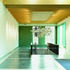 The painted structural soffit gives a delicate impression, akin to folded paper