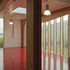 Interior view, glue laminated timber column