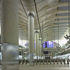 Concrete columns and ticket barriers