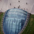 Aerial view of glazed canopy
