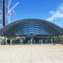 Glazed entrance canopy