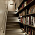 Interior stair with integrated bookshelf