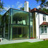 Glass extension adjacent to the original 18th-century house