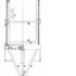 Part section and elevation of lift