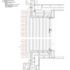Plan detail of brickwork balcony