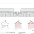 North east mews court elevations and section
