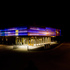 Colourchanging facade from northwest