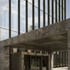 The embassy entrance features a table-like porte cochere