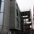 Projecting precat window pods on the upper storeys of the north elevation