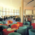 Internal view of restaurant and curved glazed wall