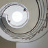 Circular staircase in reader tower