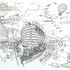 Sketch of building as a boat