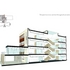 Perspective cross section through atrium and office area