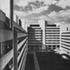 View from office of internal courtyard showing balcony detail