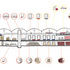 Section of the building with diagrams showing the different phases of wine making