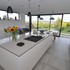 Kitchen dinner with views across the Cotswolds
