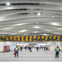 Undulating baffles conceal ducting and services