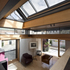 View from kitchen space to living space