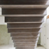 Under the steel staircase