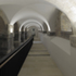 View east to ramp from crypt entrance lobby