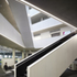 Exposed in-situ reinforced concrete is the predominant material for the circulation