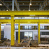All of the steel Belfast trusses and columns have been retained and painted yellow