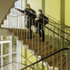 The updated colour palette was inspired by those found within the building 