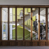 Cantilevered staircases with hardwood timber screens
