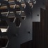 Balustrades are formed in large sheets of 12mm steel plate with hexagonal apertures