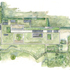 Roof site plan development watercolour