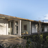 The overhang of the roof provides protection from the rain