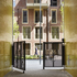 Each core has its own entrance, covered with glazed bricks