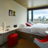 Furniture in the bedrooms is minimal