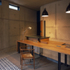 Cooking table in one of the dwellings