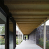 A covered cloister-like walkway