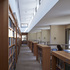 Study spaces are embedded in the bookshelves