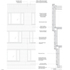 Detailed facade elevation and section