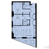 Two-bed flat plan