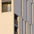 The building’s structure is a reinforced concrete flat slab frame 