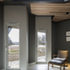 The interior colour palette of muted greys and blues