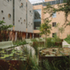 Landscaped courtyard