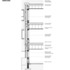 Solar shading wall detail section