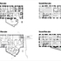 Ground floor, first floor, second floor and seventh floor plans