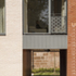 Etched scallop shells on Juliet balconies