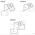 Ground floor, first floor and second floor plans