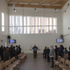 The hall includes a covered pool for immersion baptisms