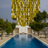 The complex’s amenities include a swimming pool