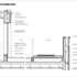 Roof terrace detail section