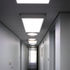 The subtle curved detail of the second floor is marred by the awkward suspended ceiling